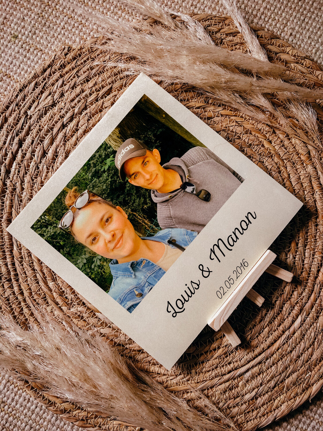 Plaque photo couple