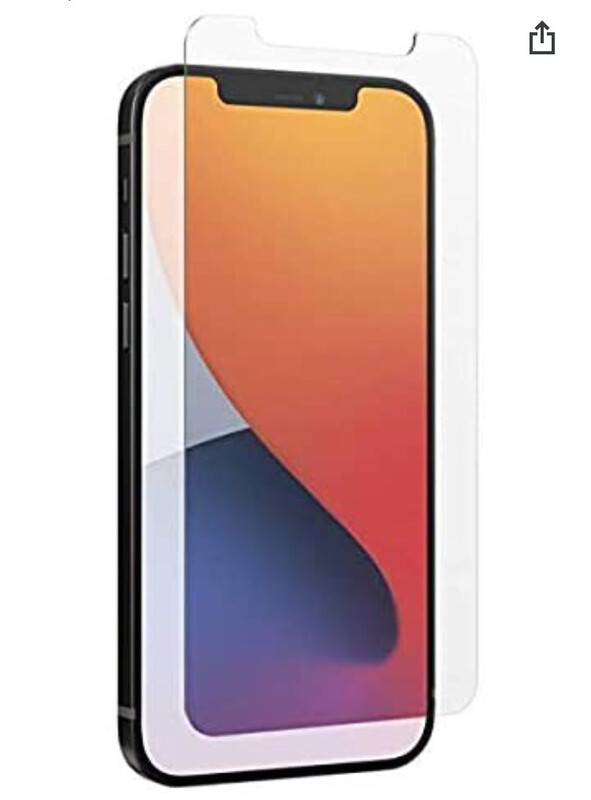 ZAGG InvisibleShield Glass Elite Anti-Glare Plus - Blocks Glare from your device - Made for iPhone 12 Pro Max, Clear, 200106678
