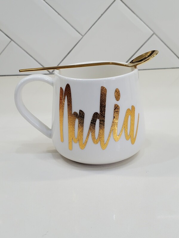 12oz Coffee/Tea Cup with Teaspoon