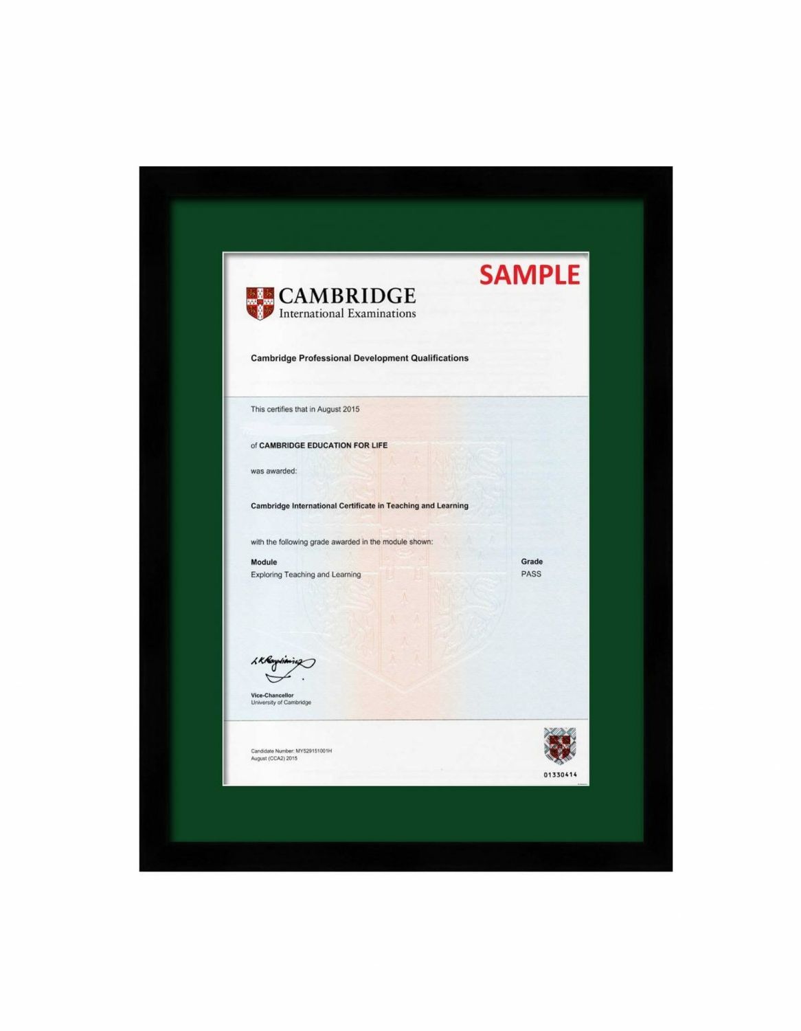 New UL Graduation Frame