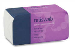 Gauze Swabs 5cm x 5cm Non Sterile