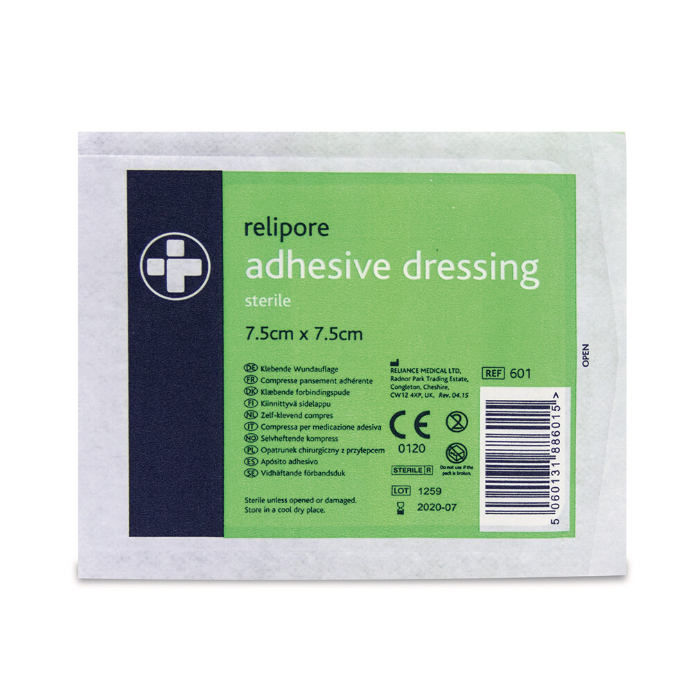 Adhesive Dressing Pads 7.5 cm x 7.5 cm (10)