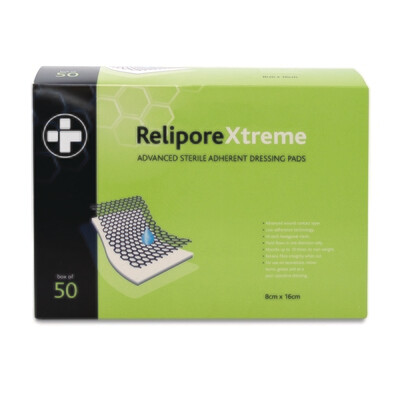 Adhesive Dressing Pads 8 cm x 16 cm (50)