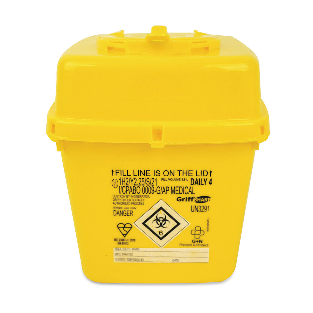 Bio Hazard Sharps Box 4 L