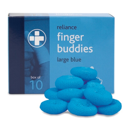 Finger Buddies Blue - Large (10)