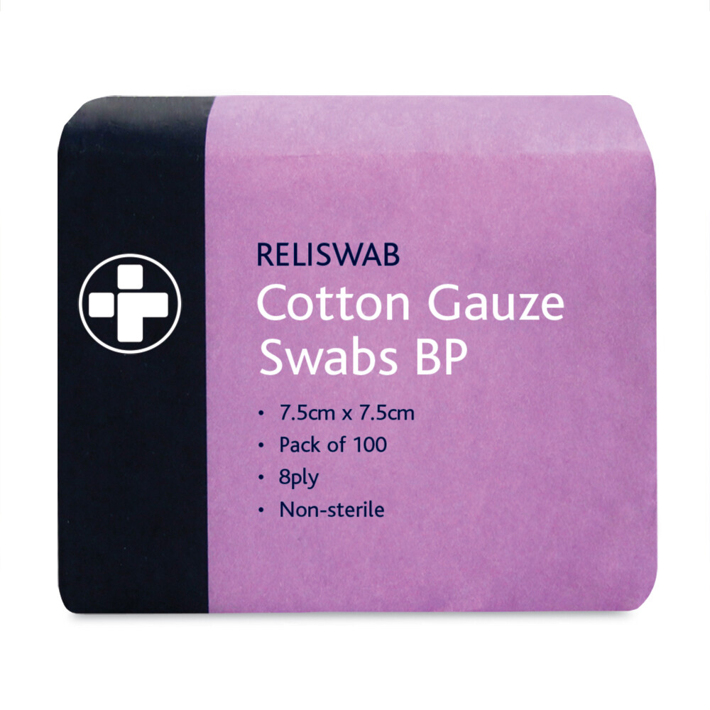 Gauze Swabs  7.5cm x 7.5cm Non Sterile