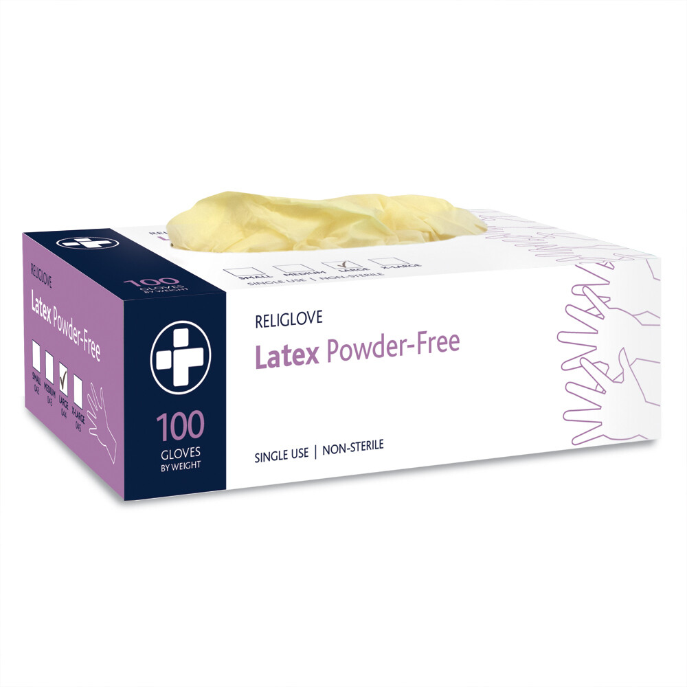 Gloves - Latex Powder Free (100)