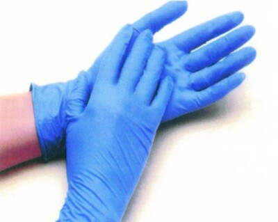 Gloves - Nitrile White/Blue (200)