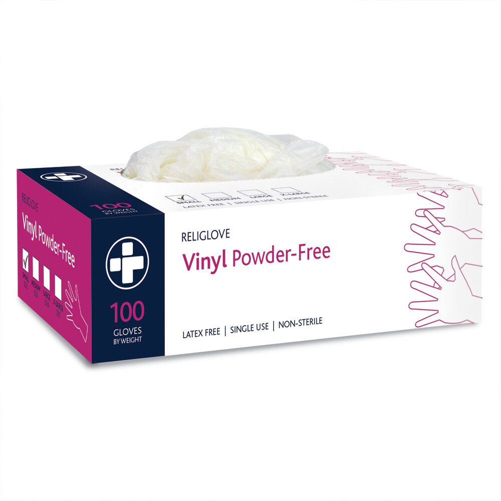 Gloves - Vinyl Powder Free (100)