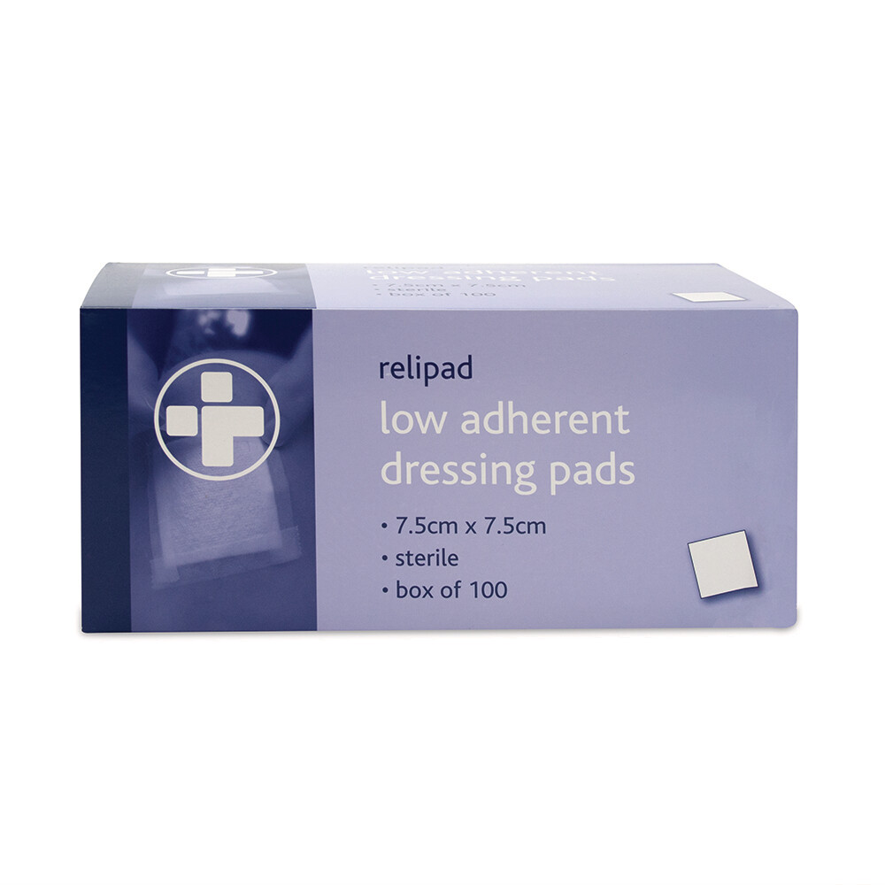 Low Adherent Dressing Pad 7.5cm x 7.5cm (100)