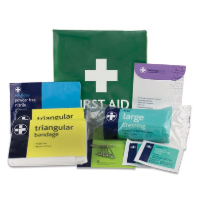 HSE 1 Person Kit in Green Vinyl Pouch