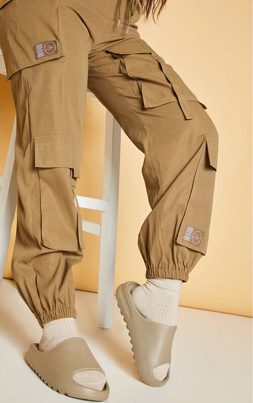 Shape Khaki Cargo Pocket Joggers