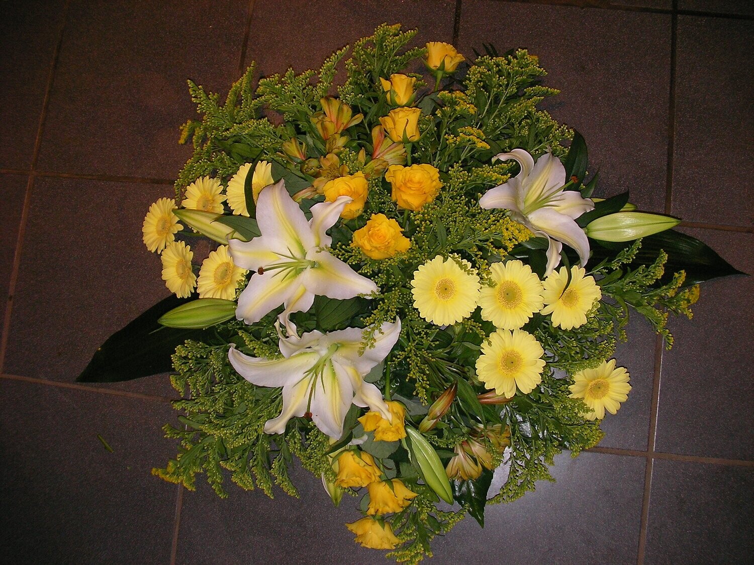 Coussin Jaune/Blanc