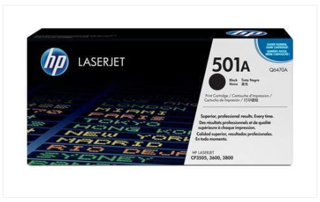 HP 501A Black Toner Cartridge - Q6470A HP 501A Black Toner Cartridge - Q6470A