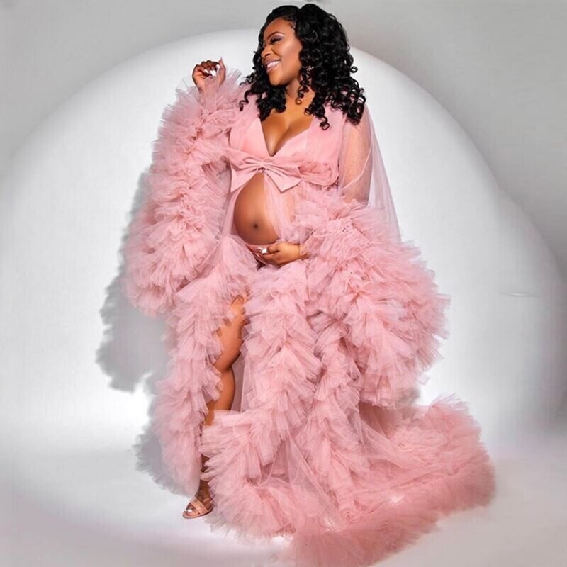 Pink Tulle Robe