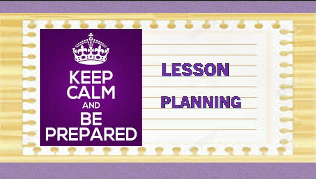 VIDEO Teaching Training "Lesson Planning: Keep Calm, Be Prepared"