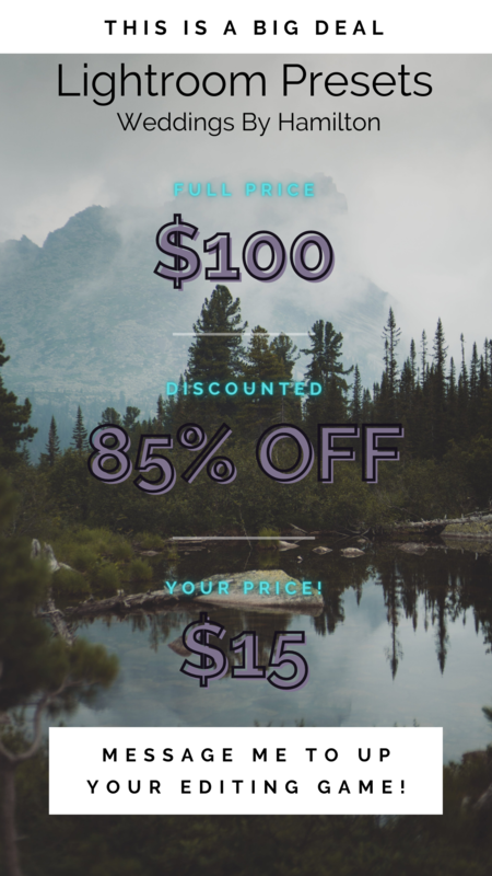 Weddings By Hamilton Custom Lightroom Presets