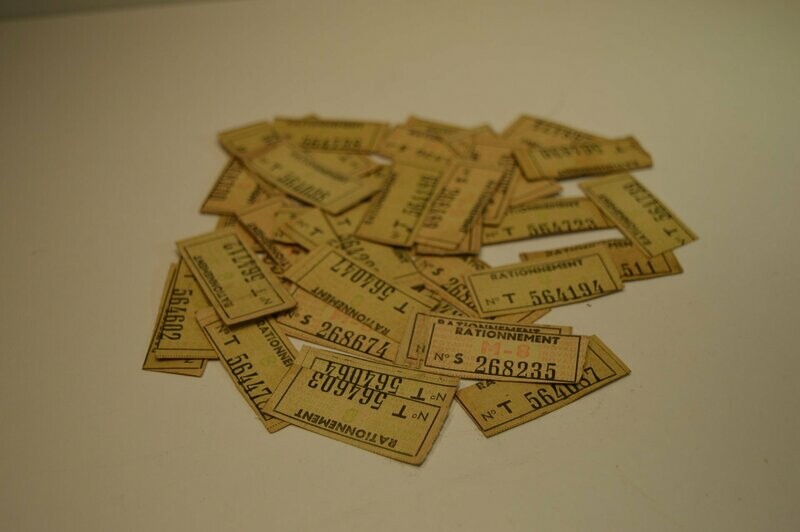 lot de tickets de rationnement