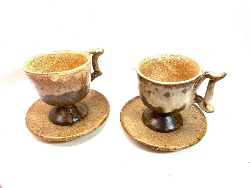 Lot de deux tasses artisanale