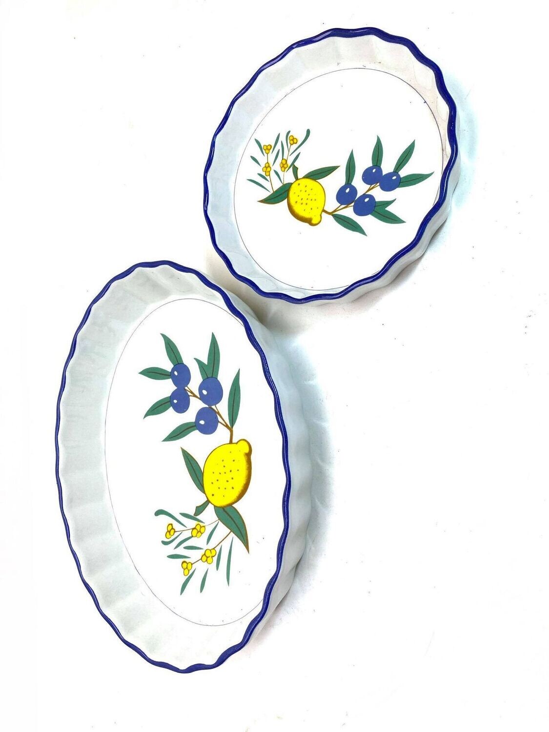 Lot de deux plats