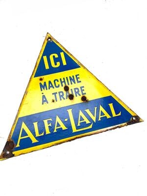 Plaque émaillée Alfa-Laval