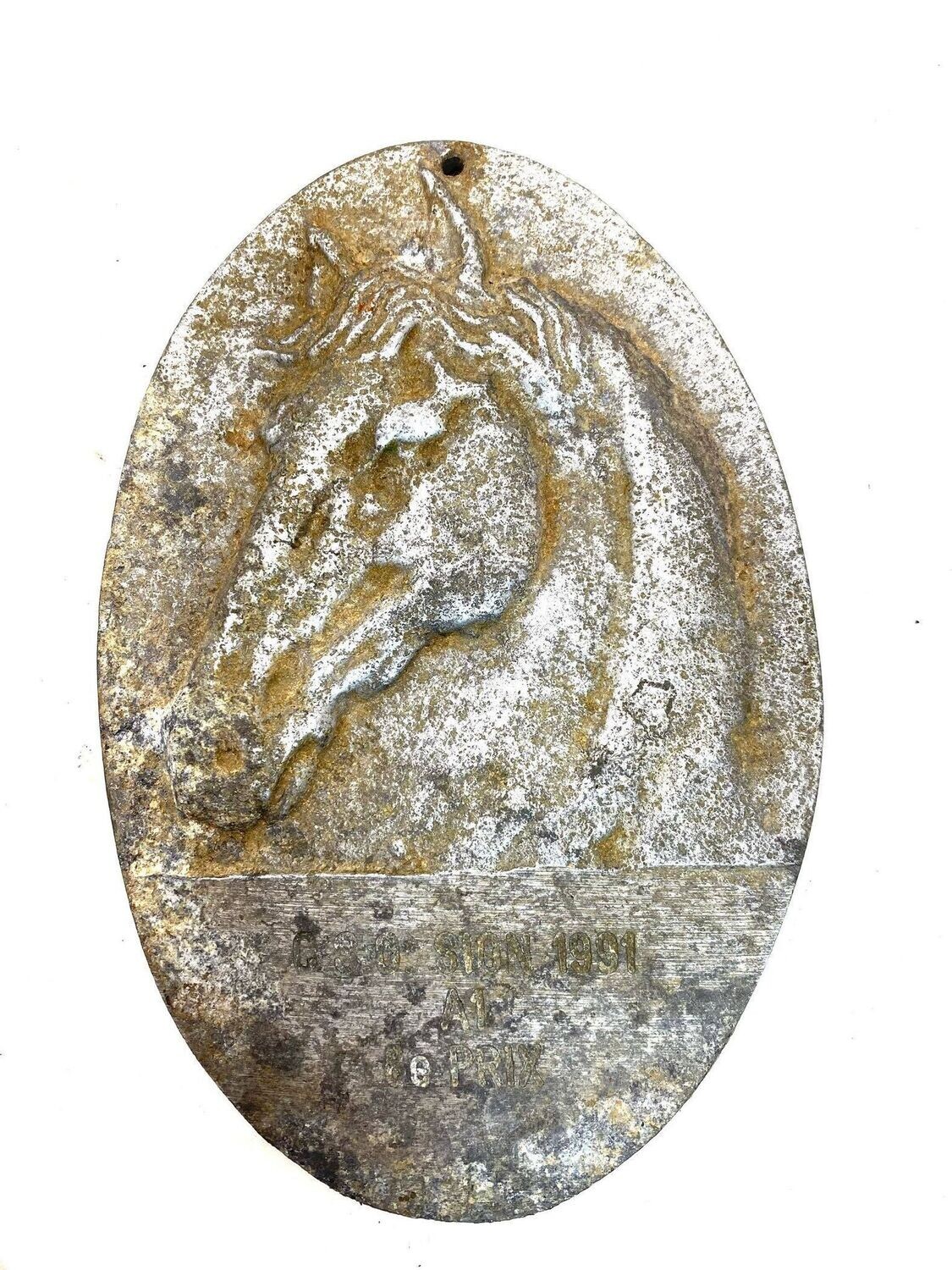 Plaque concours cheval 1991