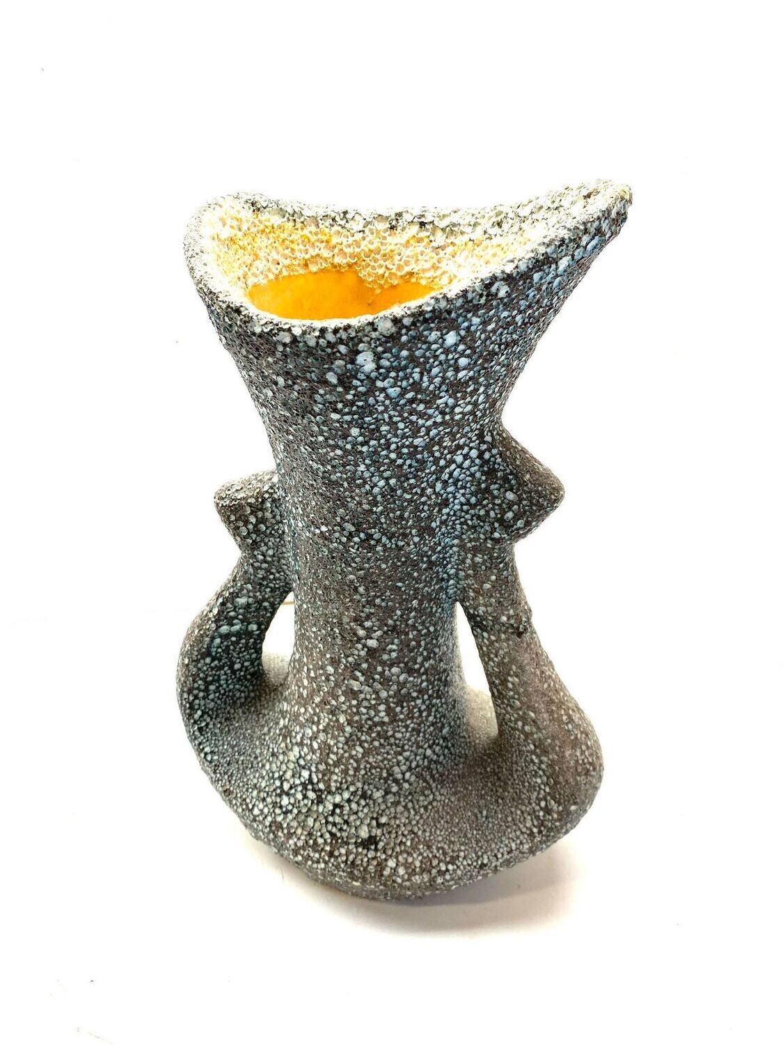 Vase amphore en céramique émaillée lavée, VALLAURIS, design et vintage 1950