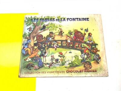 les fables de la fontaine collection de vignettes du Chocolat Menier