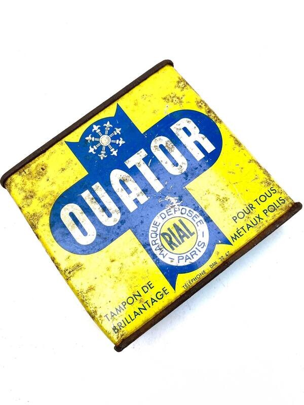 Ancienne boite ouator pour métaux polis