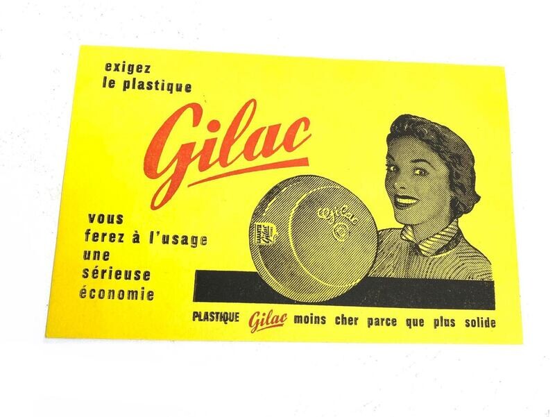 BUVARD / PUBLICITAIRE / LE PLASTIQUE GILAC