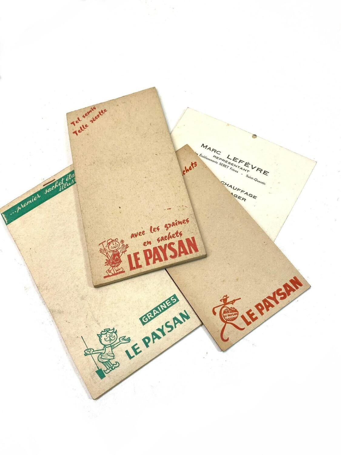 Lot de blocs-notes le Paysan