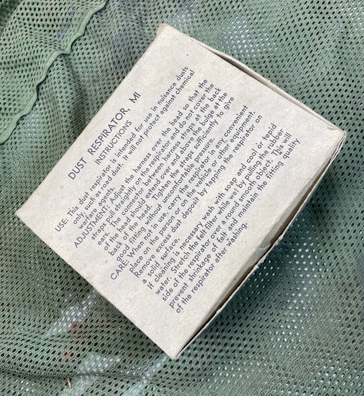 Dust respirator M1 complet us ww2
