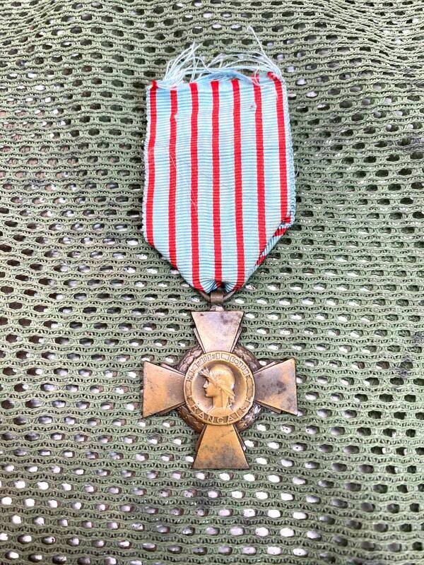 Médaille croix du combattant Française WW2