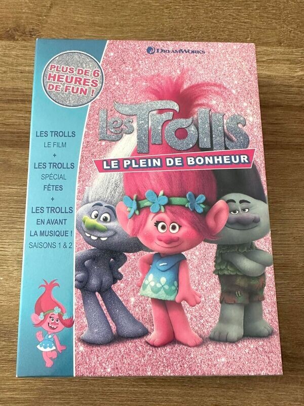 Coffret DVD Les Trolls : Le Plein de Bonheur neuf