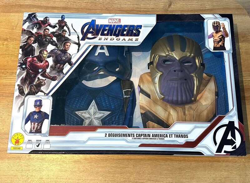 Pack déguisements thanos™+ captain america™ luxe enfant