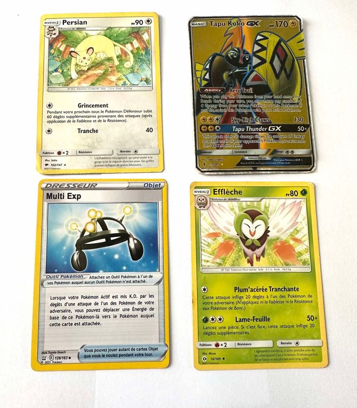 Lot de carte Pokémon