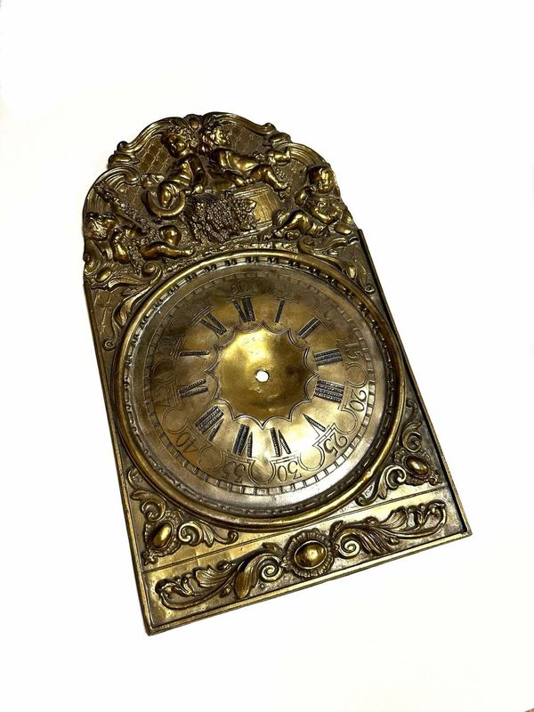 Plaque horloge pendule Laiton/bronze