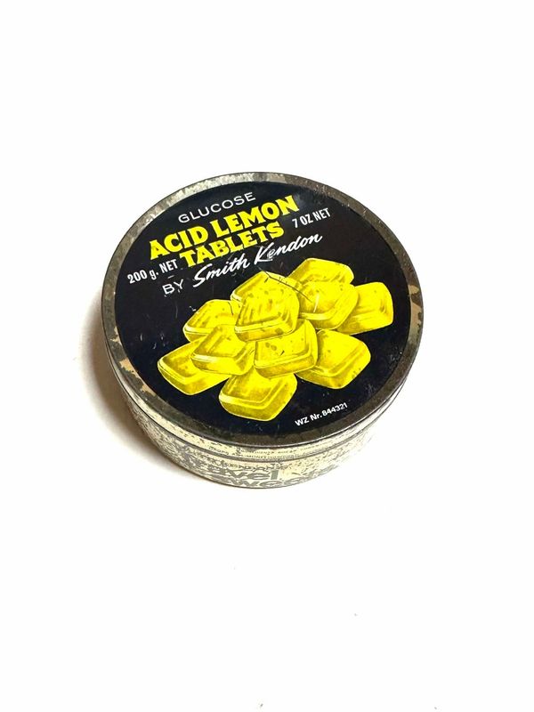 Boite métal ancienne vintage 1950 1960 BONBONS anglais