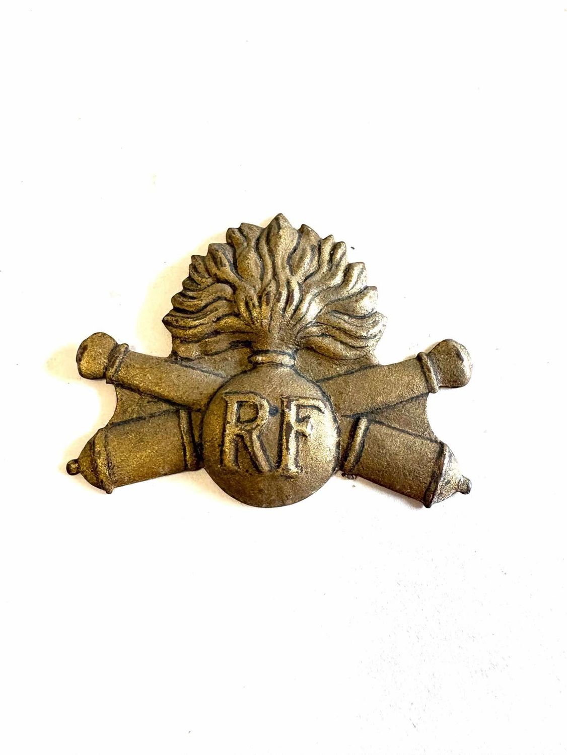 Insigne de Casque Artillerie Adrian Français WW1 (2)