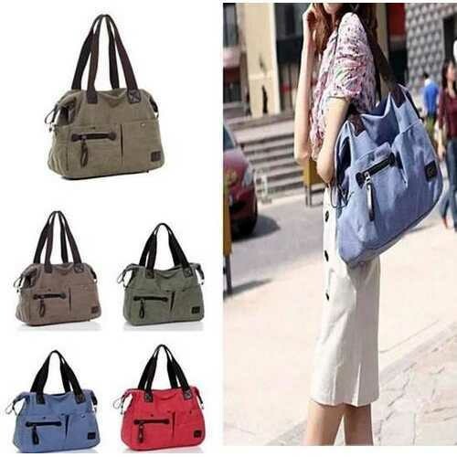 The Uptown Journey Canvas Hand Bag + RFID BLOCKER WALLET Offered !!!