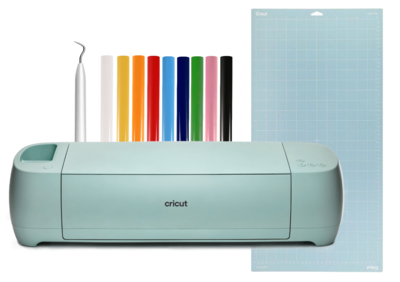 Cricut Explore 3 + BUNDLE 2 - Tappetino di taglio adesività light 30,5x60cm - Spellicolino - 9 metri termoadesivo per tessuti, colori standard, altezza 30 cm Cricut Explore 3 + BUNDLE 2 - Tappetino di taglio adesività light 30,5x60cm - Spellicolino - 9 metri termoadesivo per tessuti, colori standard, altezza 30 cm