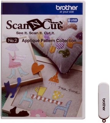 CAUSB2 - Collezione n. 2, disegni per applicazione - Brother ScanNcut CAUSB2 - Collezione n. 2, disegni per applicazione - Brother ScanNcut