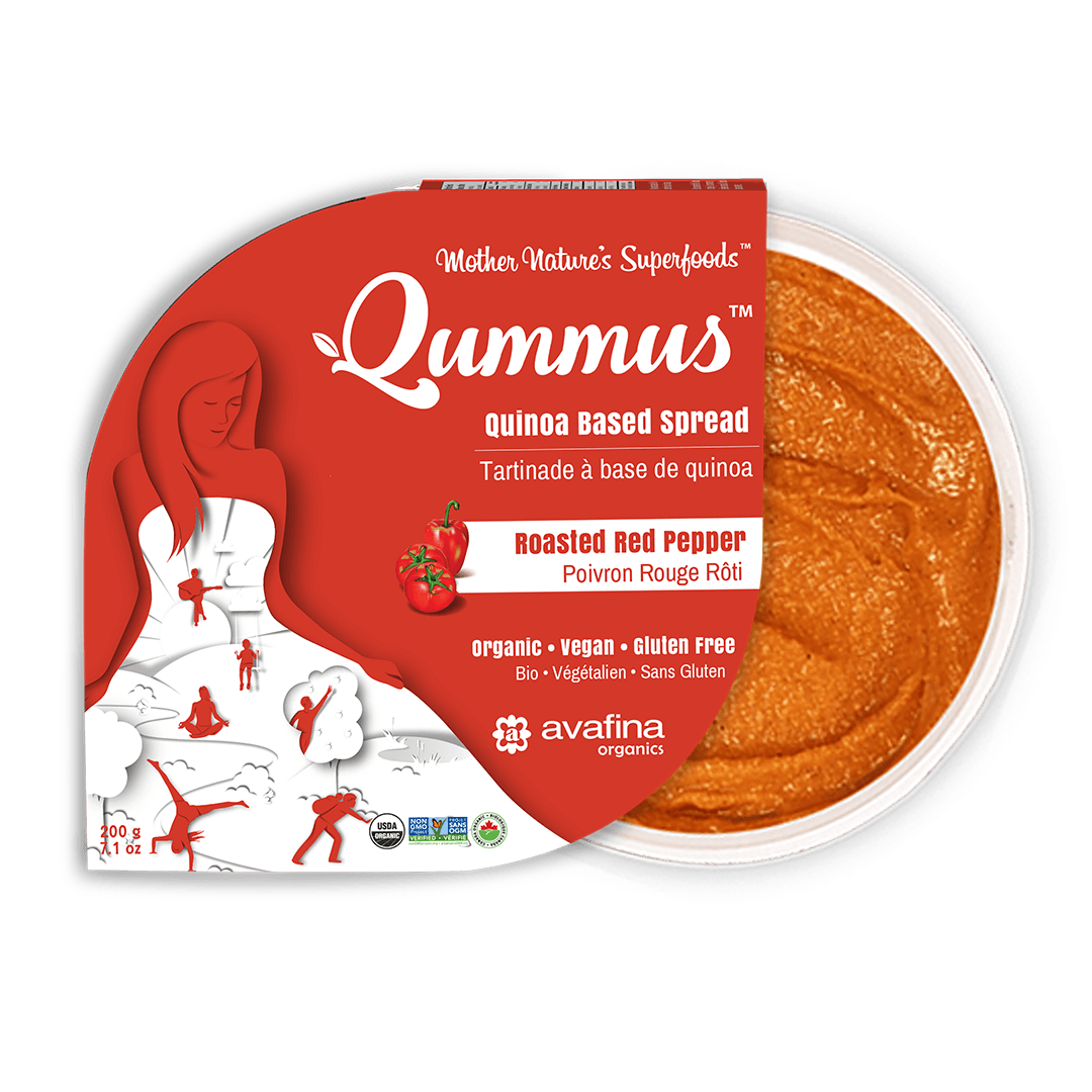 Qummus, Roasted Red Pepper (Case of 6)