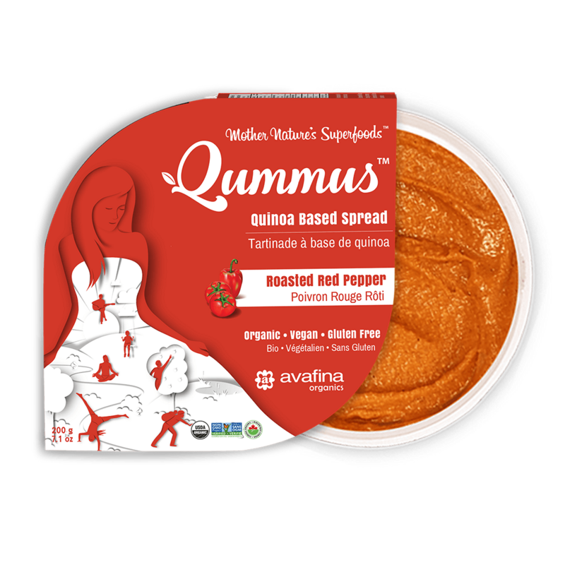 Qummus, Roasted Red Pepper (Case of 6)