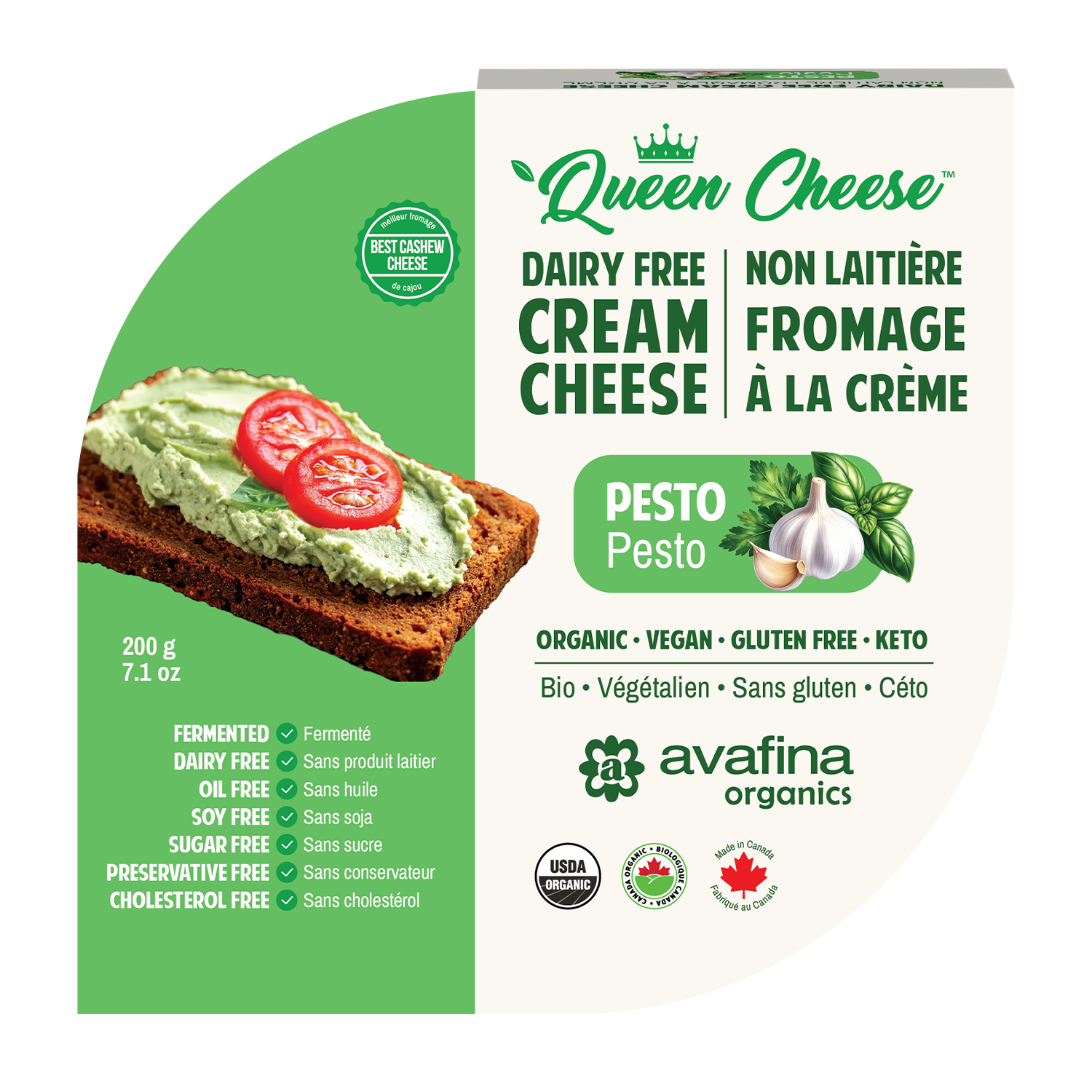 Queen Cheese™ | Pesto Cream Cheese (Case of 8)