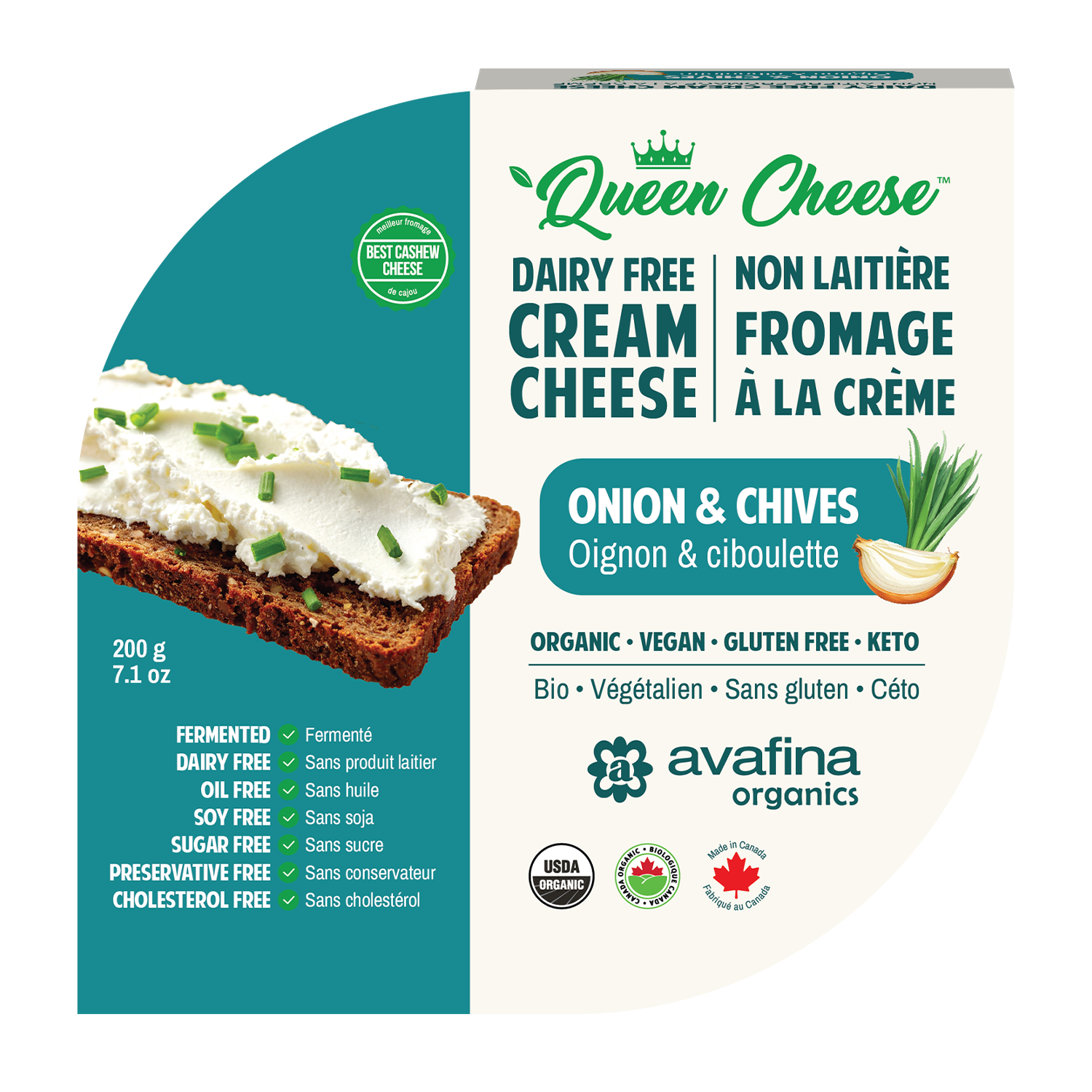 Queen Cheese™ | Onion And Chives Cream Cheese (Case of 8)