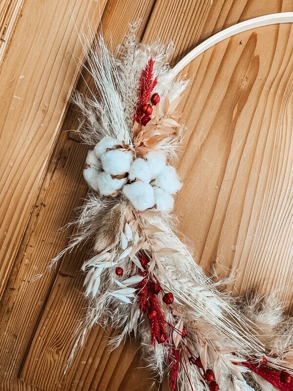Flower-Loop "Natural Grapefruit" 25cm