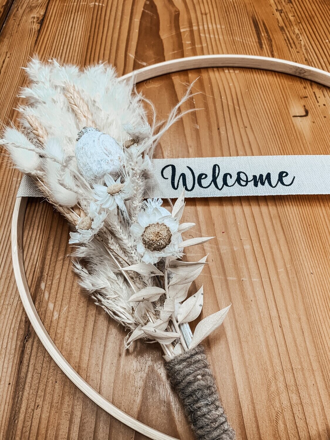 Flower-Loop "Welcome" 25cm