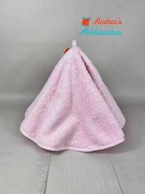 rundes Handtuch; rosa