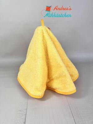 rundes Handtuch; gelb